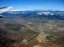 Aerial view Eagle Valley and Tahoe