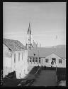 School and church. Virginia City, Nevada Mar 1940