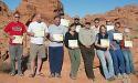 Graduating class of Valley of Fire Leave no Trace Master Educator course 