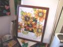 Sunflower Silk Painting